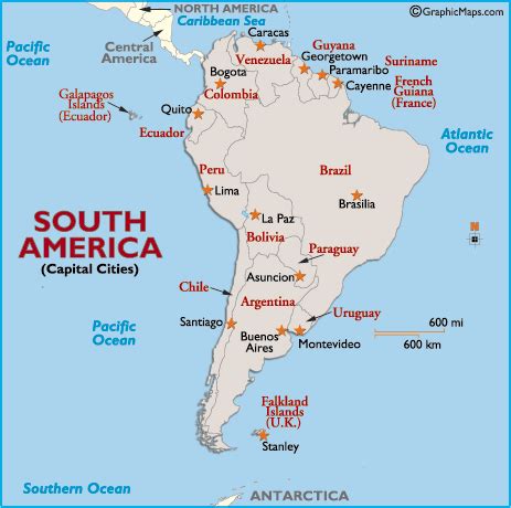 Capitals of South America Map Quiz .